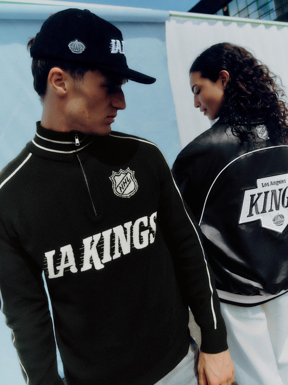 NHL LA Kings Quarter-Zip Jumper - Black