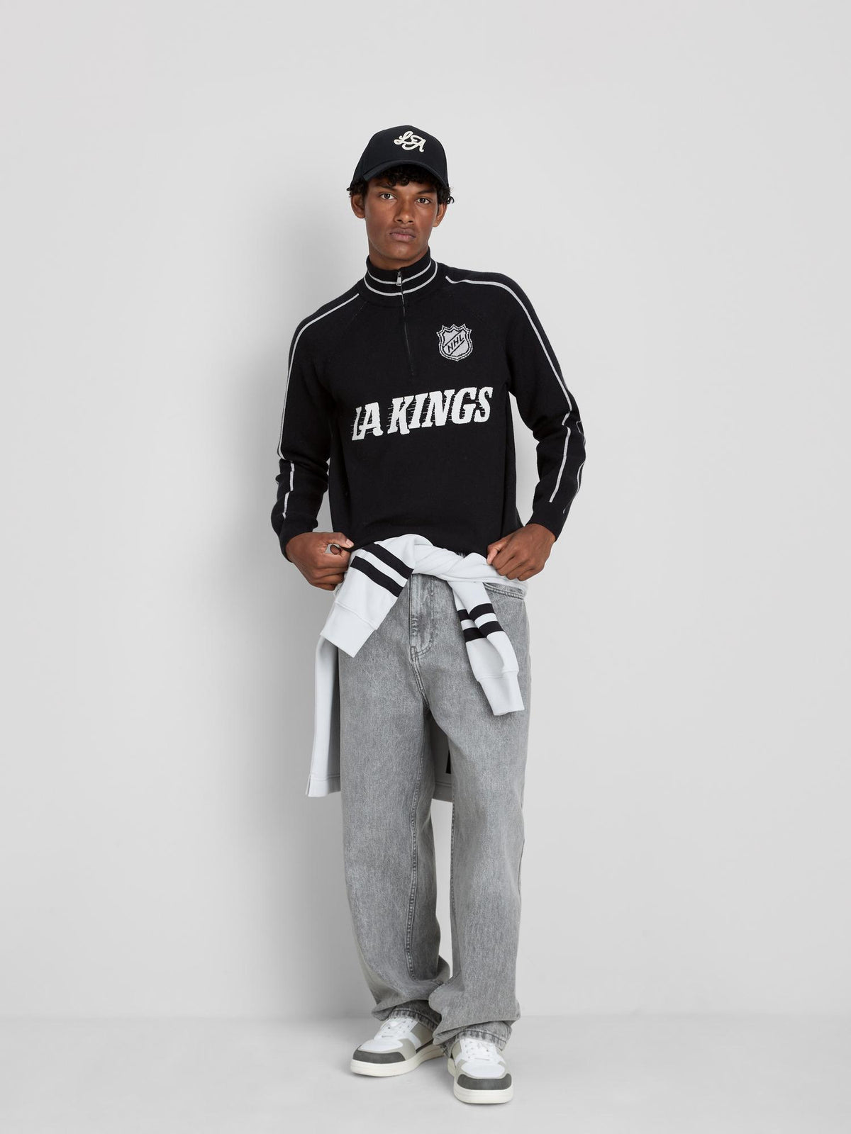 NHL LA Kings Quarter-Zip Jumper - Black