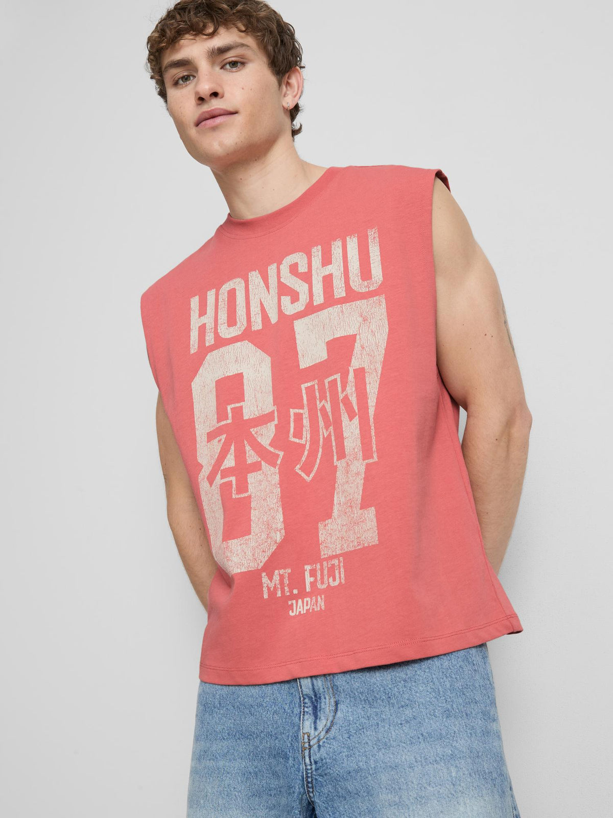 Honshu Graphic Tank Top - Red