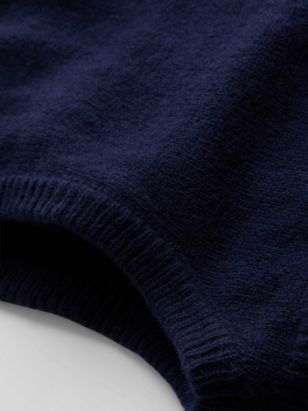 The Edit Pure Wool Hood - Navy