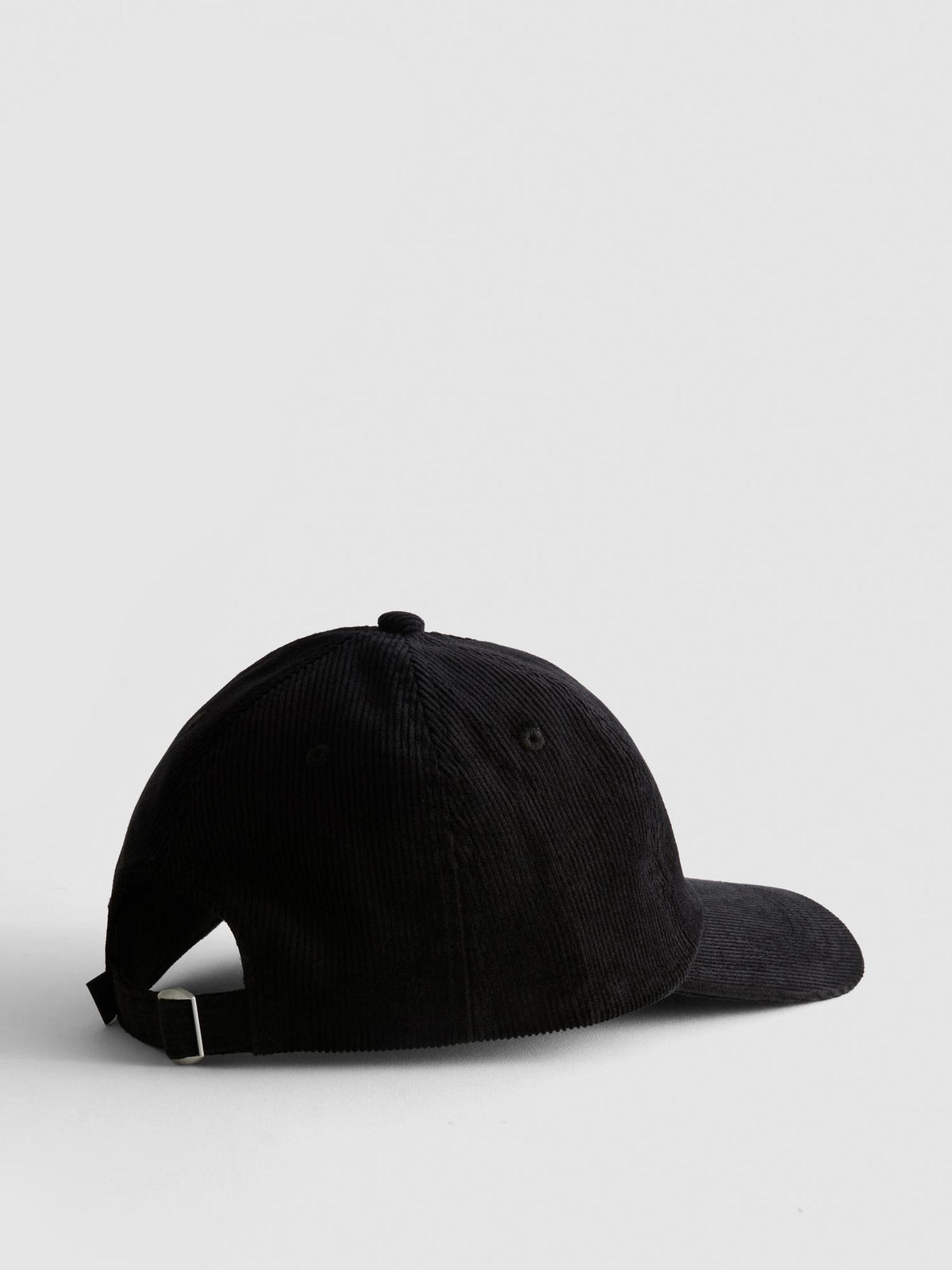 Embroidered Cord Cap - Black