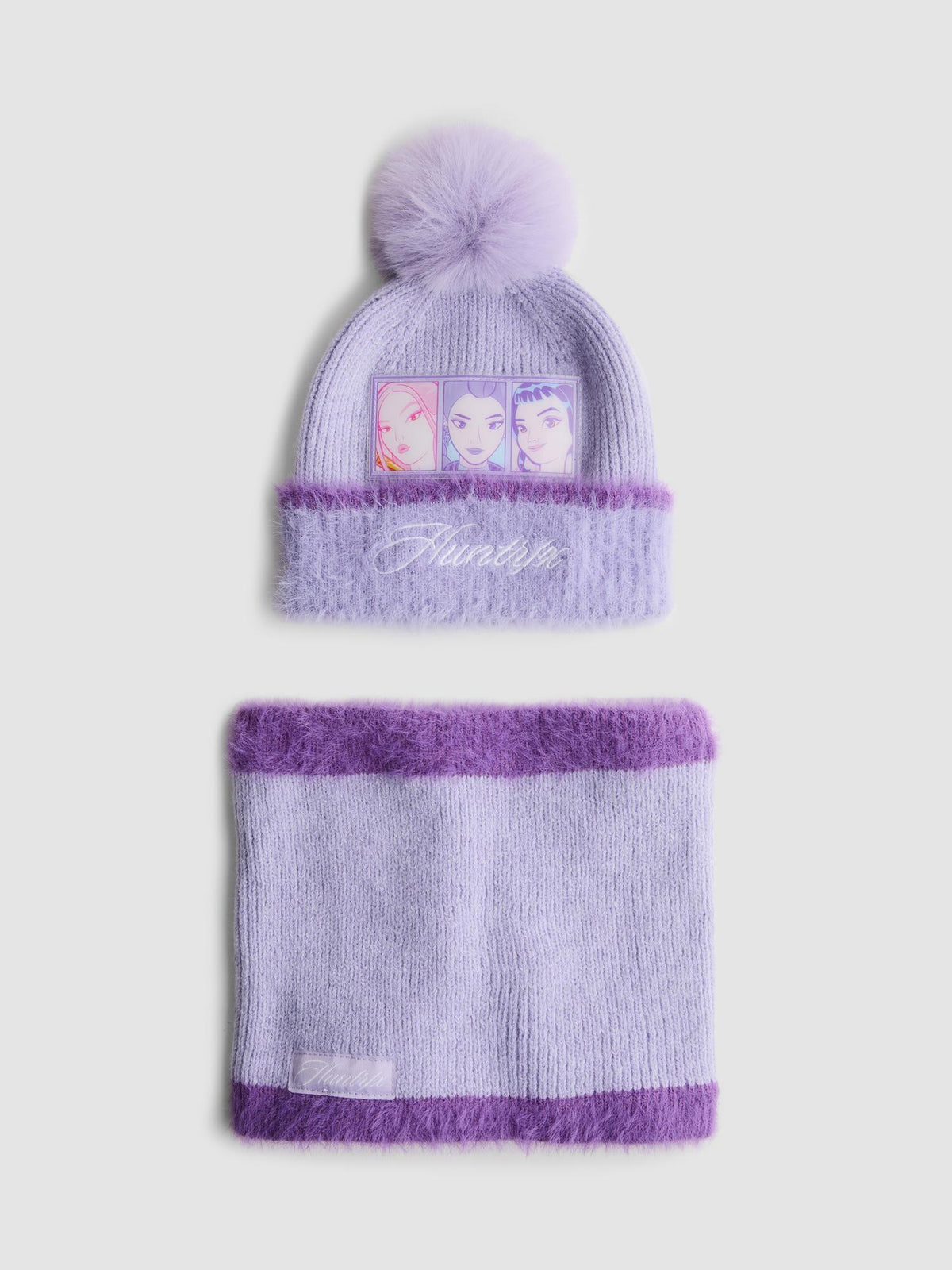 KPop Demon Hunters Beanie and Snood Set - Lilac
