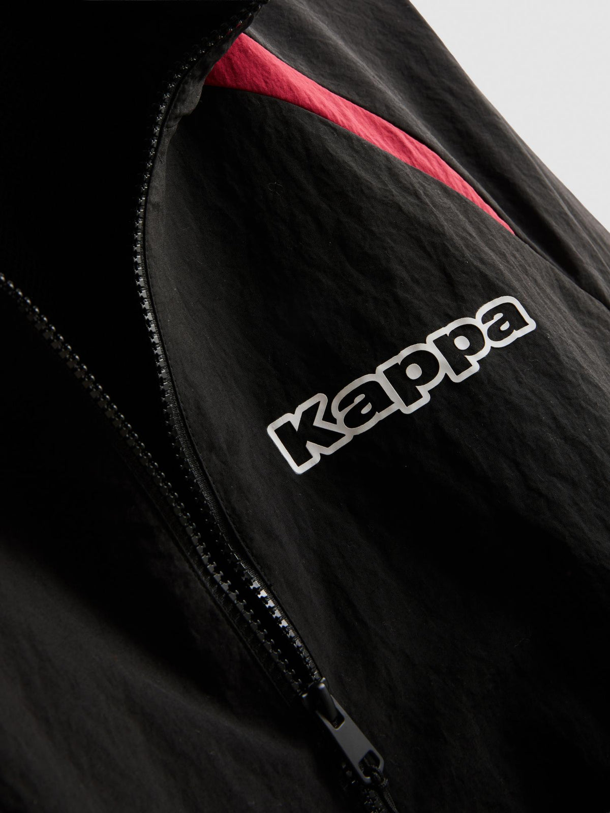 Kappa Colour Block Woven Track Jacket - Black