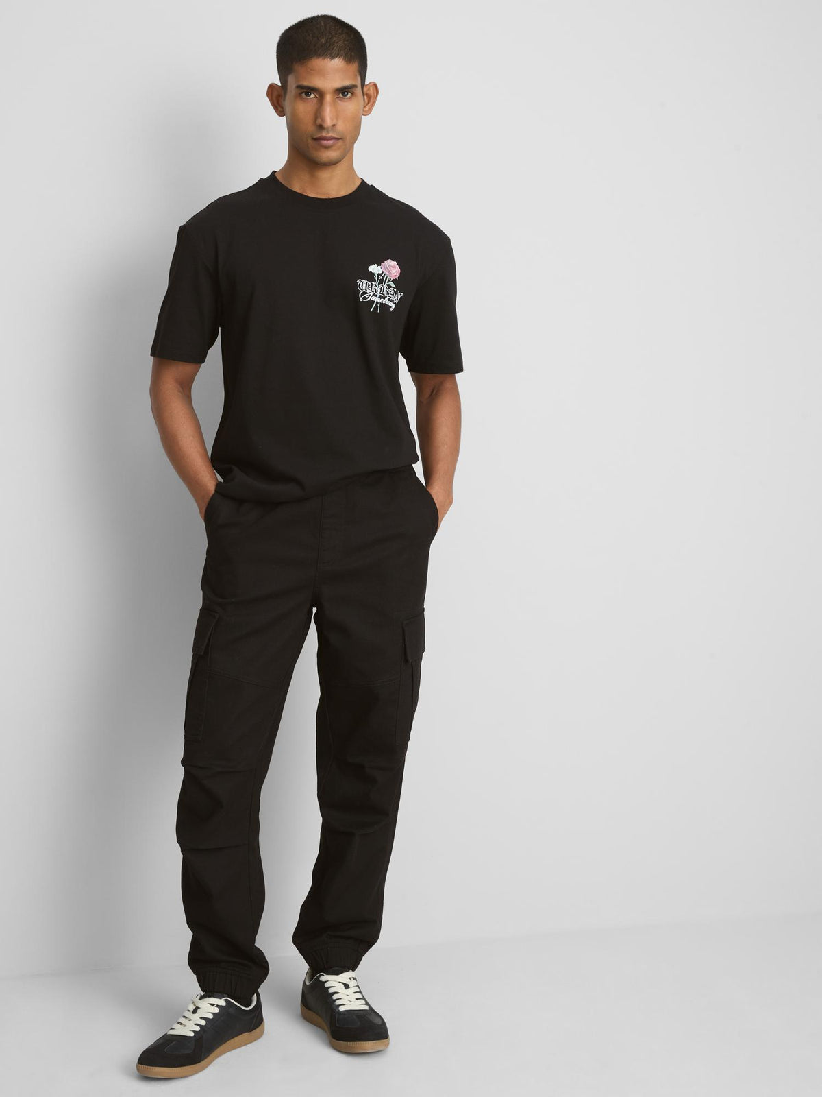 Pure Cotton Urban Horticulture Graphic T-Shirt - Black