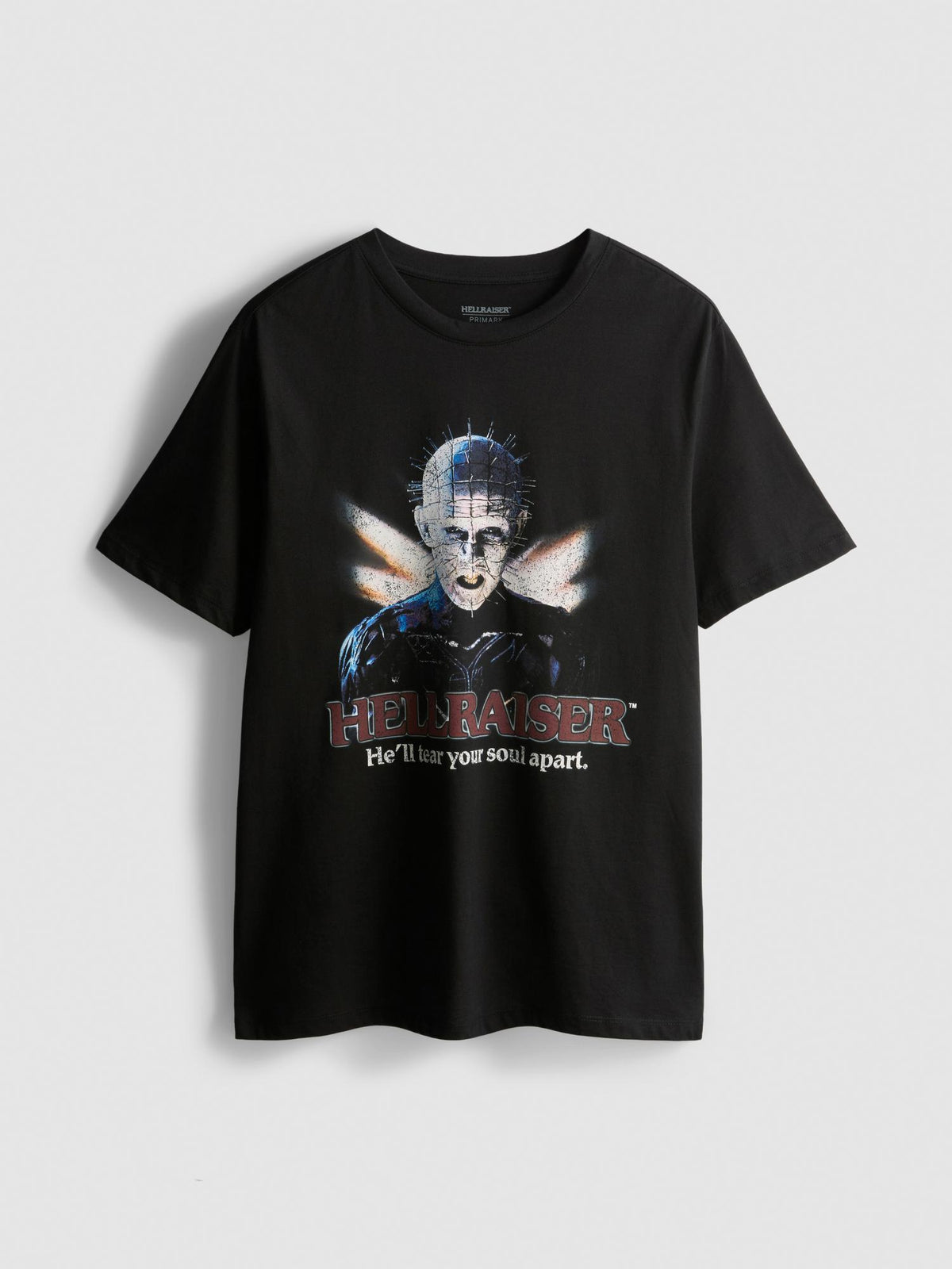 Hellraiser Pinhead Pure Cotton T-Shirt - Black