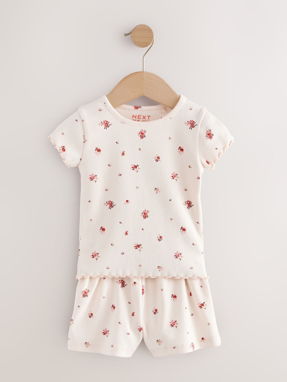Red Ribbed Top and Shorts Set 2 Pack (3mths-7yrs)