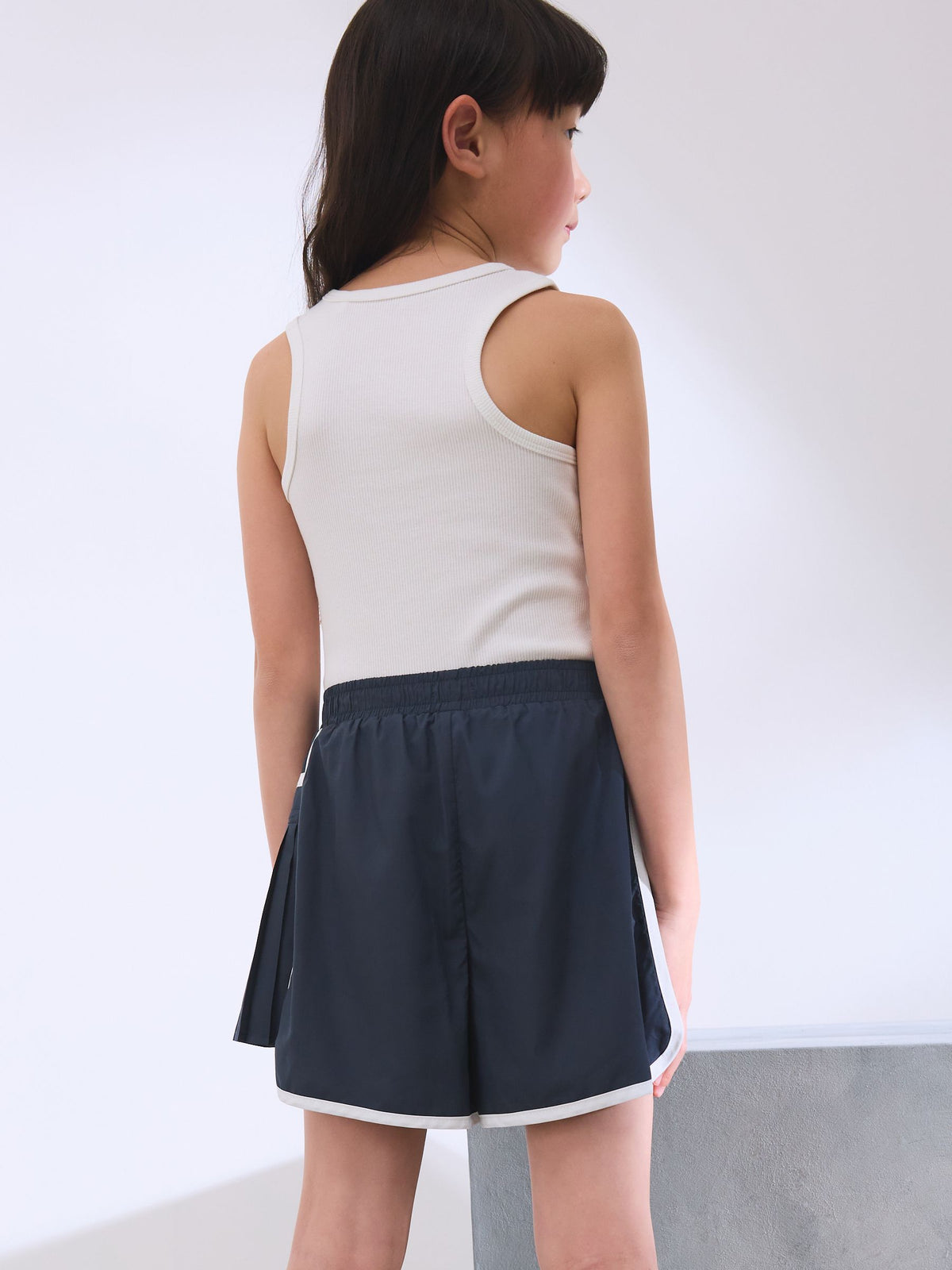 White Rib Vest (3-16yrs)