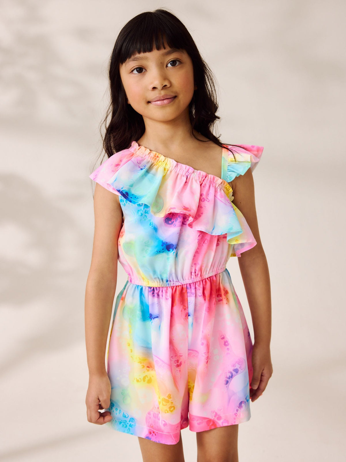 Rainbow Frill Shoulder Playsuit (3-16yrs)