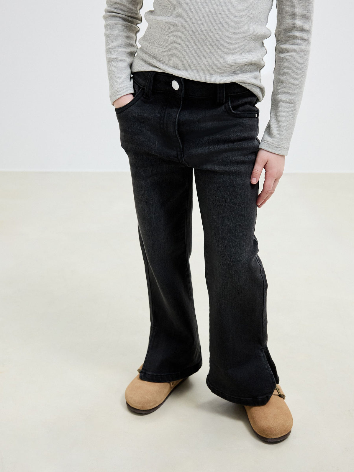 Charcoal Grey Flare Jeans (3-16yrs)