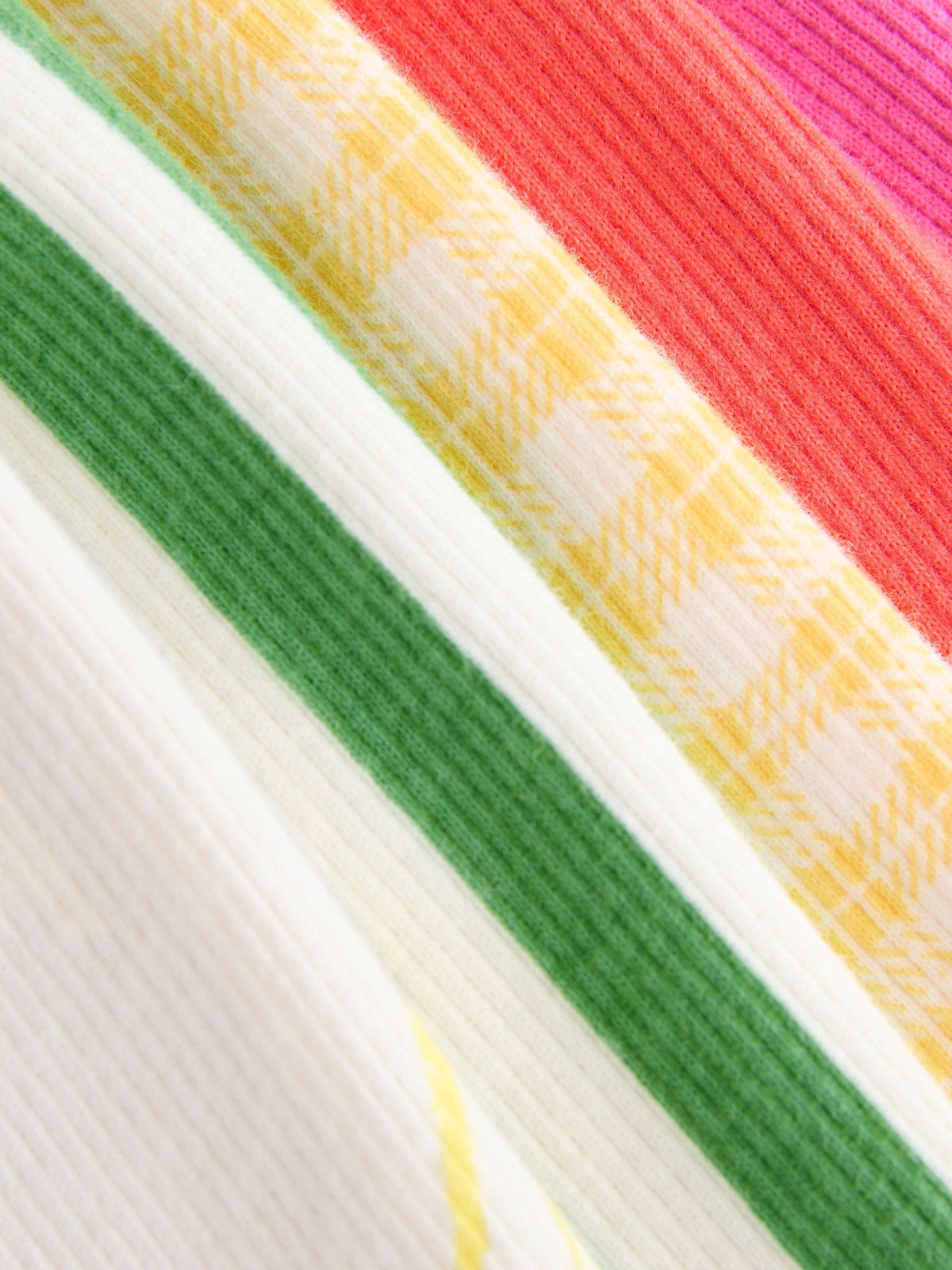 Red Fruit Ribbed Shorts 5 Pack (3mths-7yrs)
