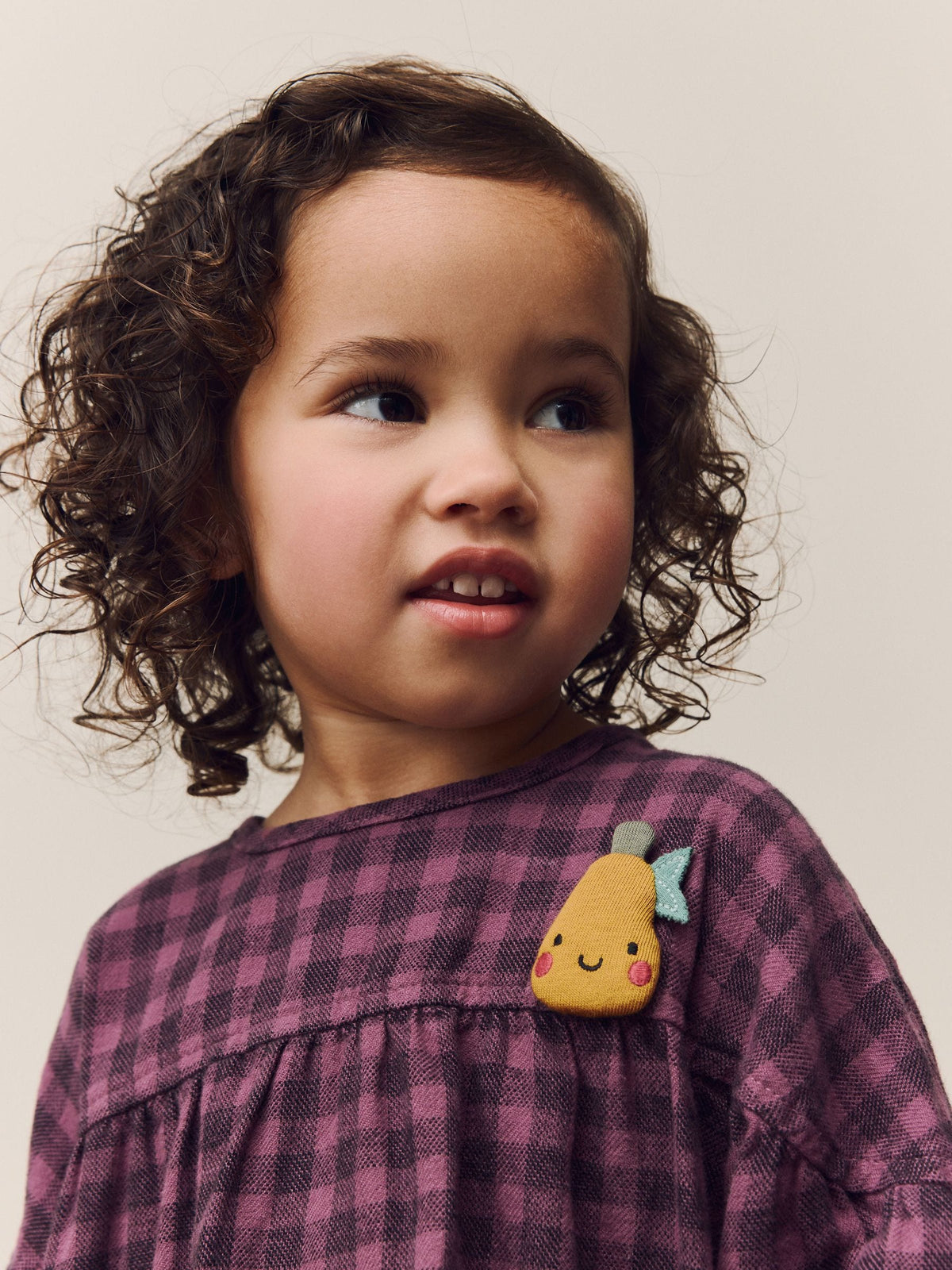 Purple Check Character Cotton Dress (3mths-8yrs)