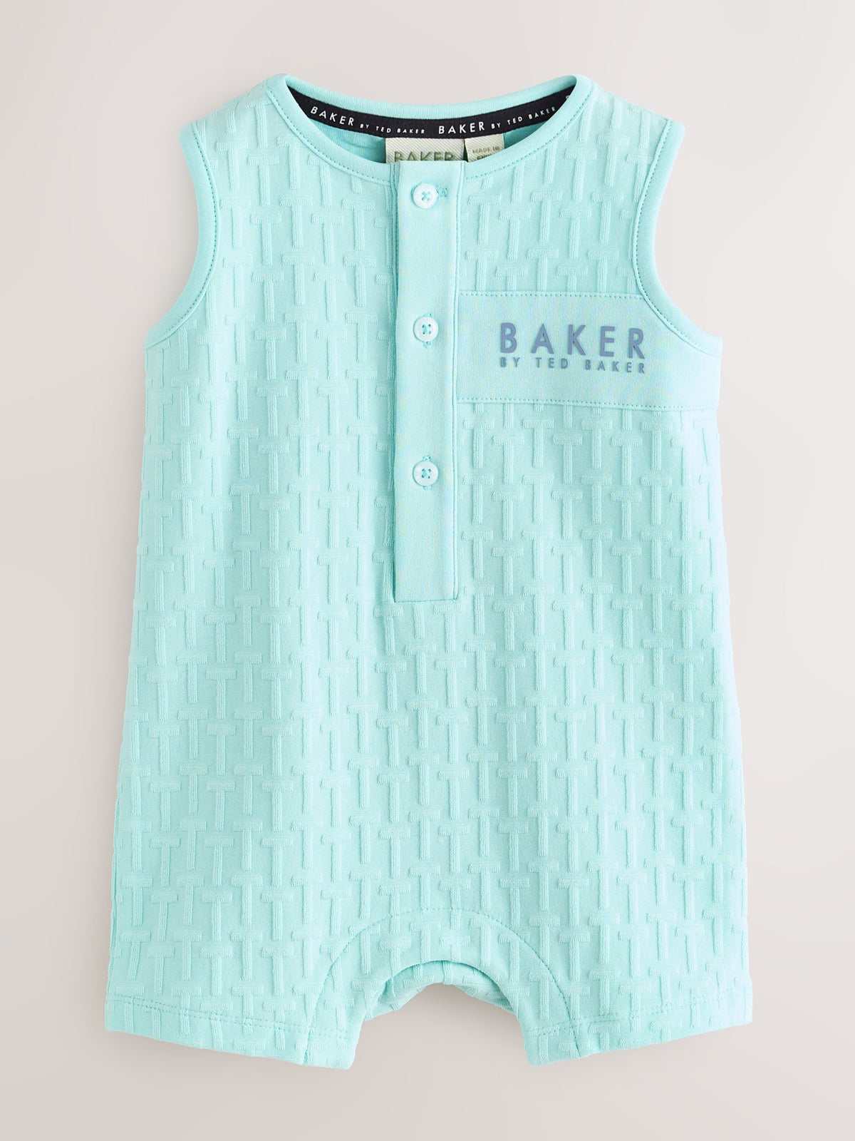 Baker by Ted Baker Textured Romper and Hat Set