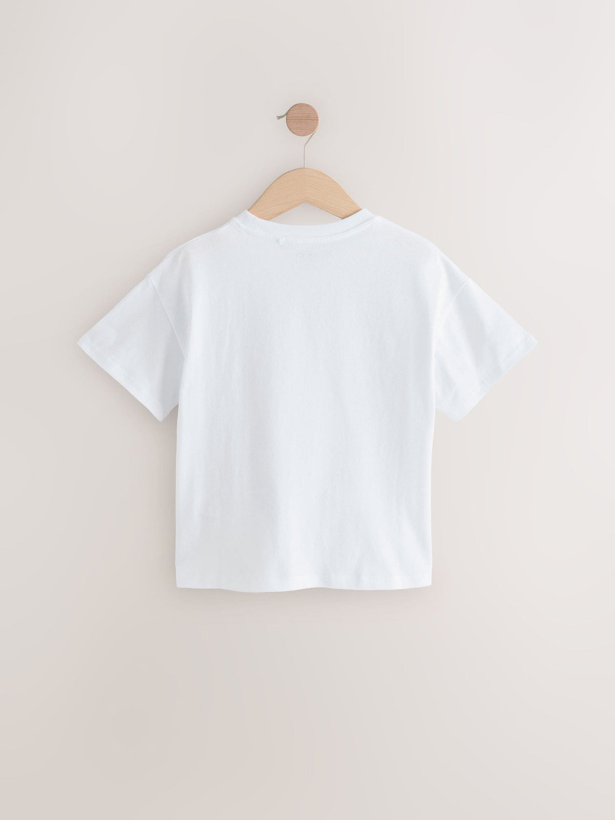 White Pastel Rainbow Sequin Heart Print T-Shirt (3-16yrs)