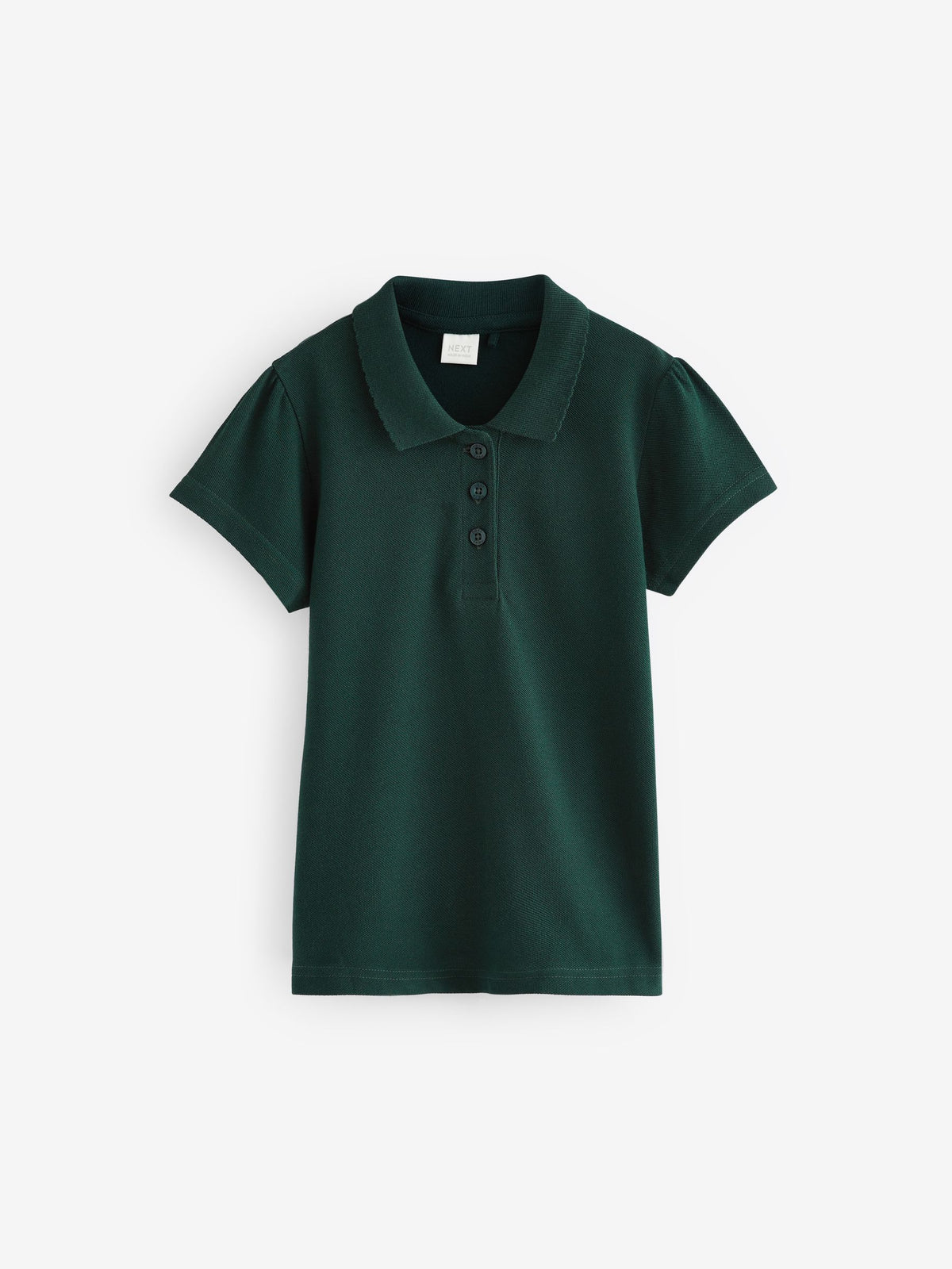 Green Regular Fit 2 Pack Slim Fit 100% Cotton Short Sleeve Polo Shirts (3-16yrs)