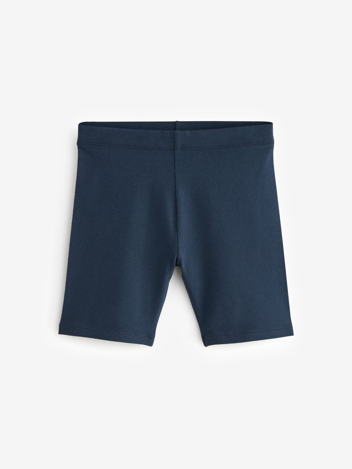 Navy Blue Longer Length 2 Pack Regular Length Cotton Rich Stretch Cycle Shorts (3-16yrs)