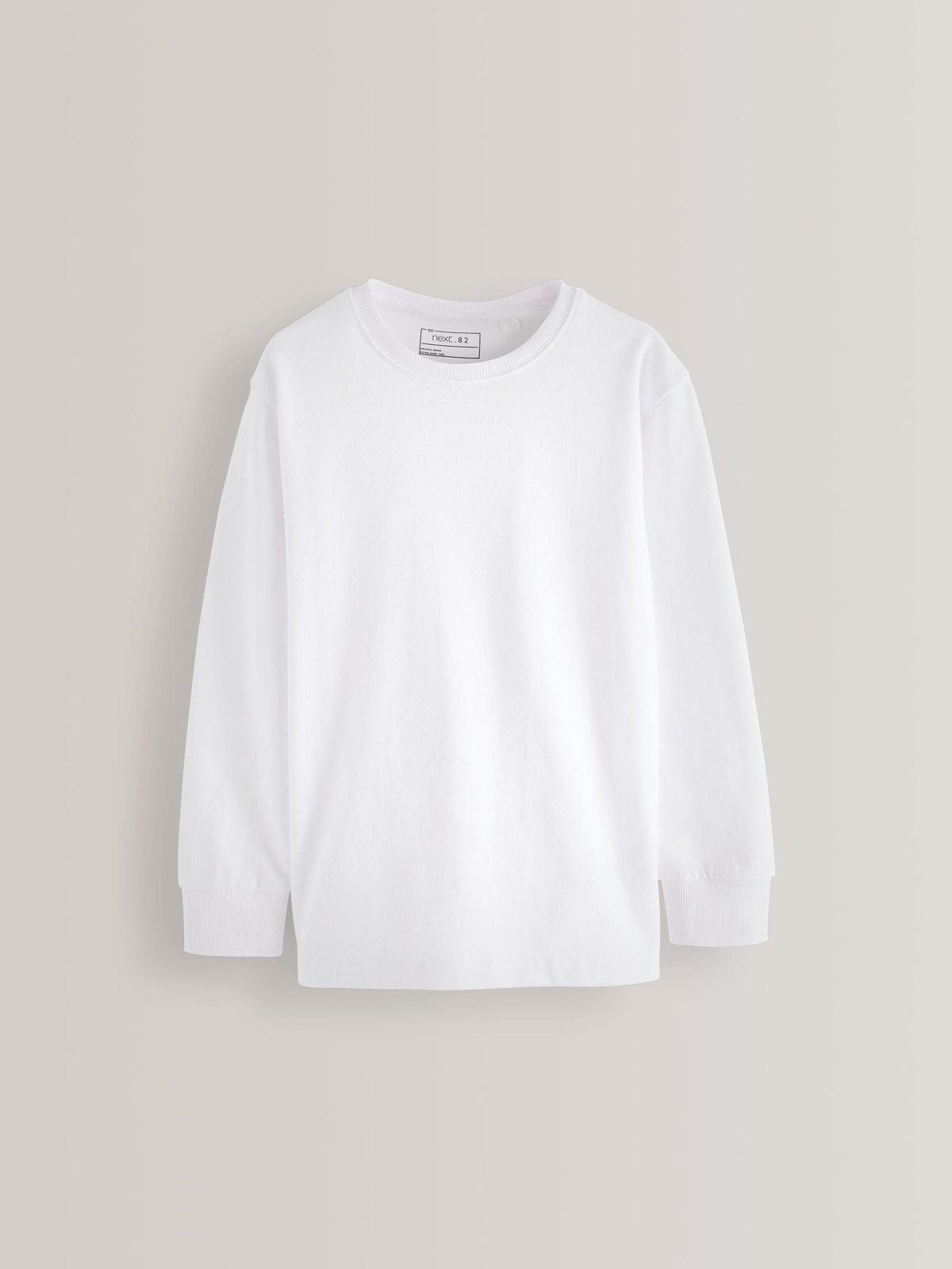 White Regular Fit Long Sleeve Cosy T-Shirt (3-16yrs)