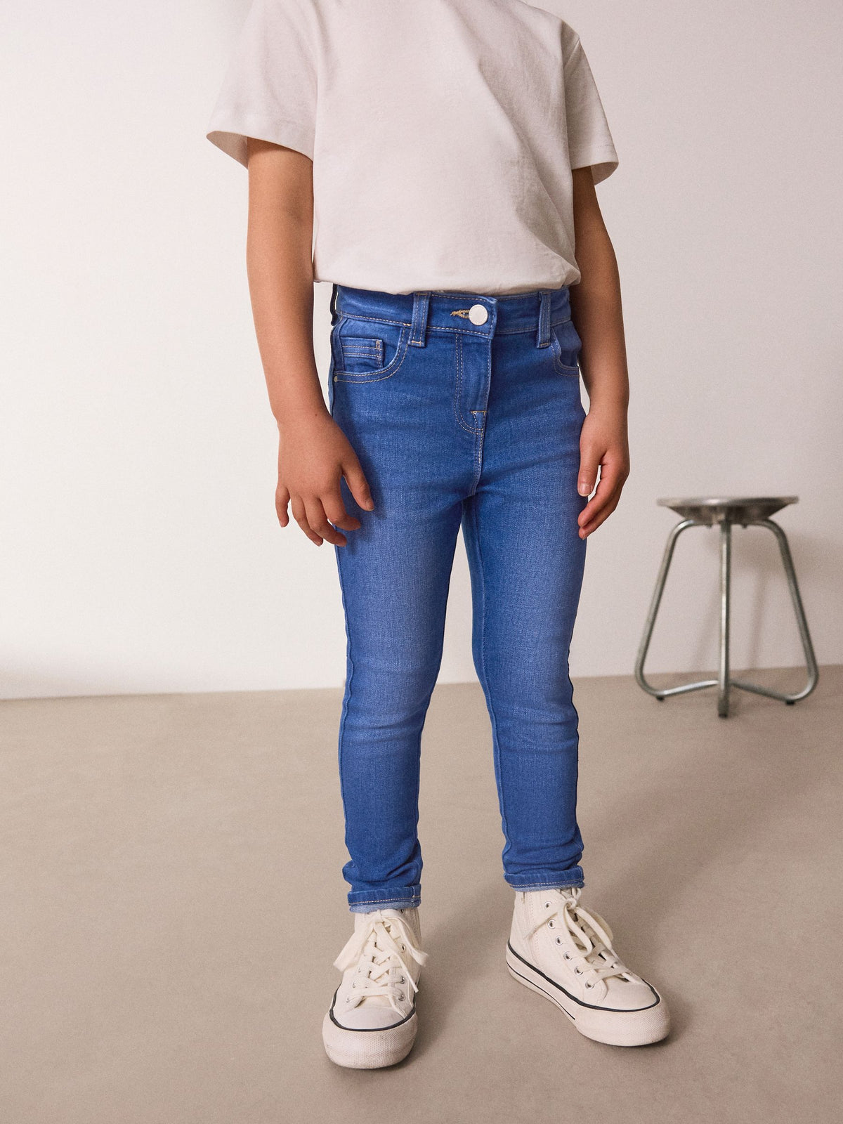 Bright Blue Regular Fit Skinny Jeans (3-16yrs)